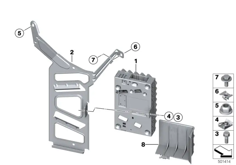 BMW Verstärker Hifi-System 65126841972 - Bildposition 01