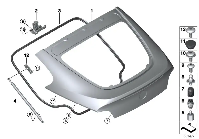 BMW Haltebock E86 51243420579 - Bildposition 05