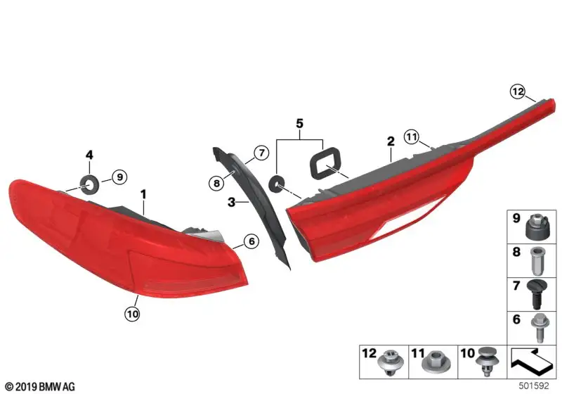 BMW Wasserführung links F44 63217494417
