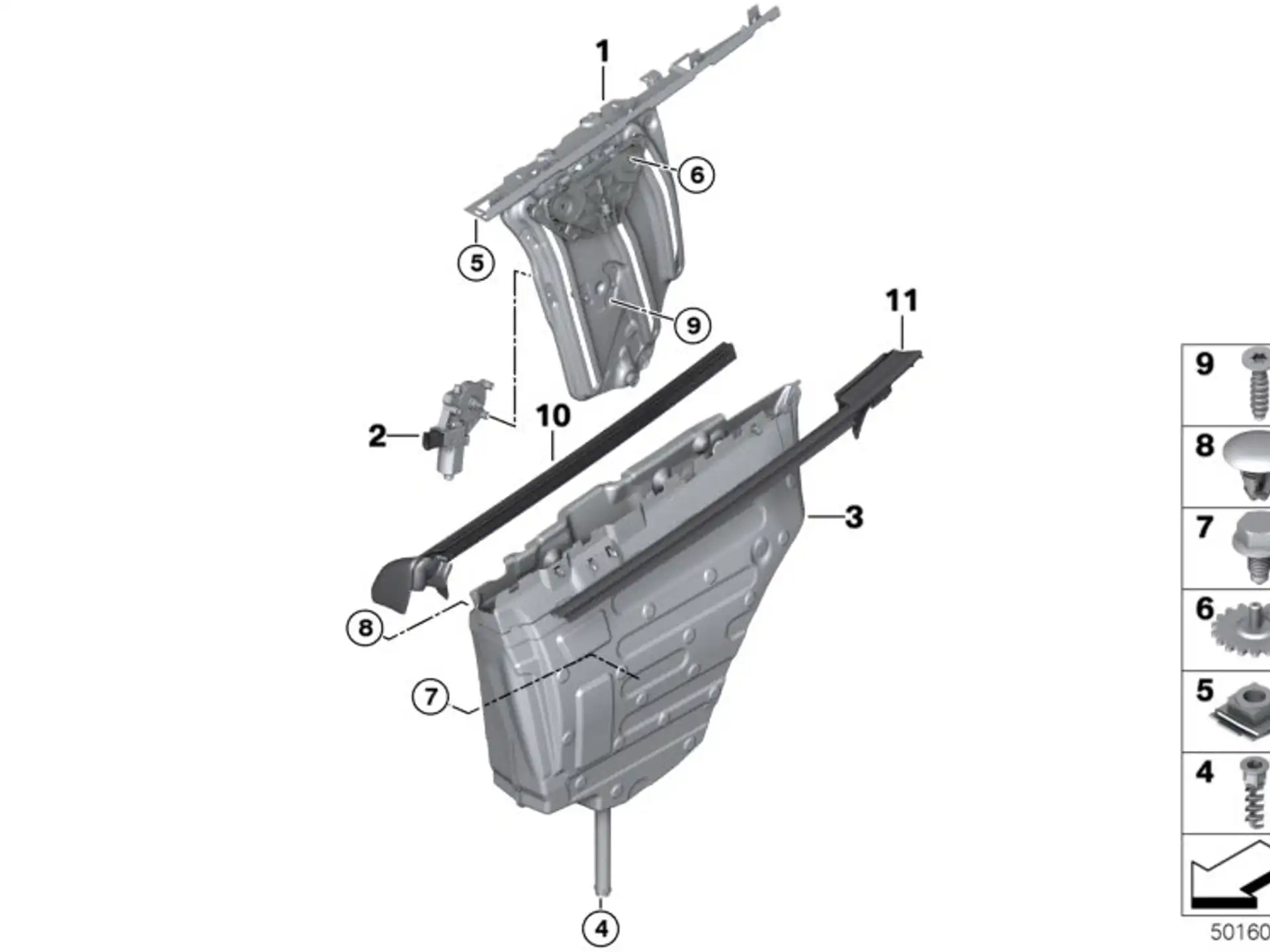 BMW Fensterheber hinten rechts F33 F83 51357352750