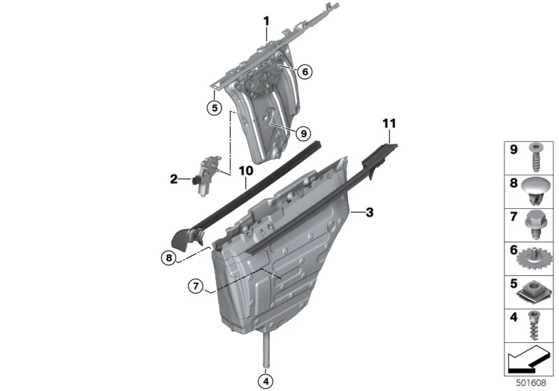 BMW Fensterheber hinten rechts F33 F83 51357352750
