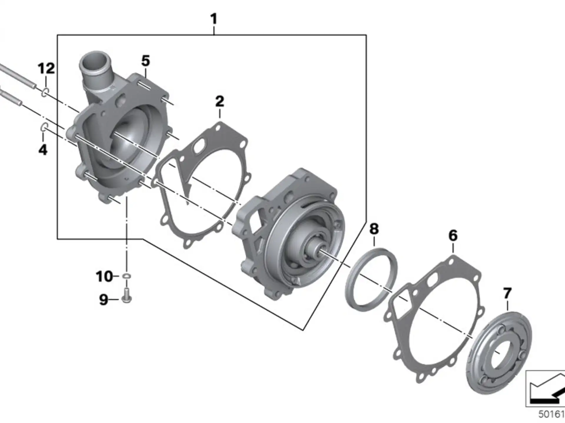 BMW Dichtung Wasserpumpe 11518561950