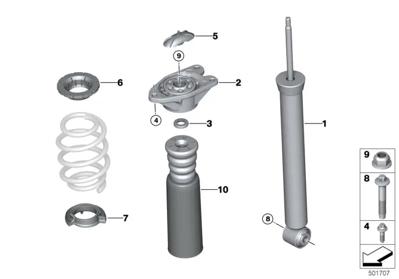 BMW Stossdämpfer hinten 33526879653