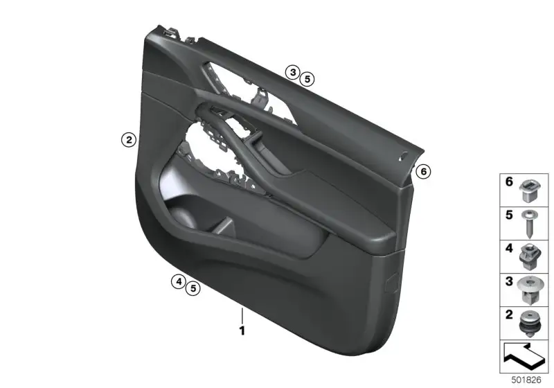 BMW Türverkleidung vorn links 51419473883
