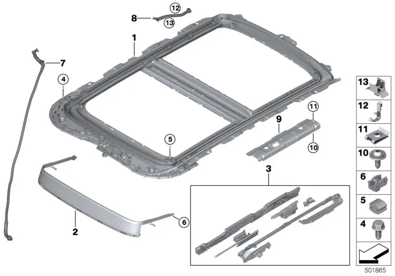 BMW Schlauchhalter F16 F39 F20 F86 F90 F95 F96 F97 F98 G01 G02 G0