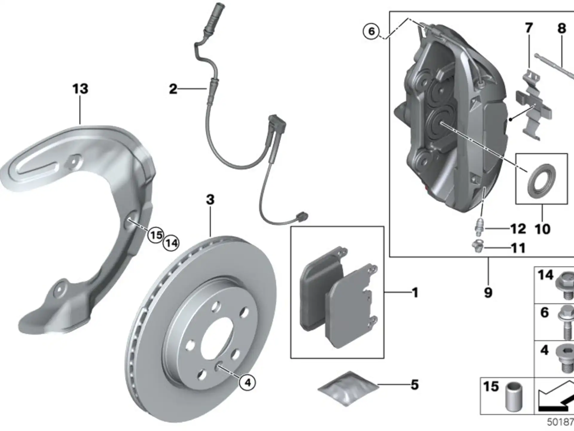BMW Bremsscheibe Leichtbau belüftet rechts F39 F20 F44 F48 F54 F60 34106884002