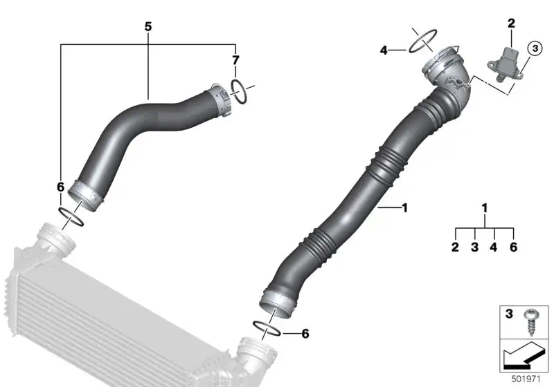 BMW Drucksensor F15 F16 13628667585