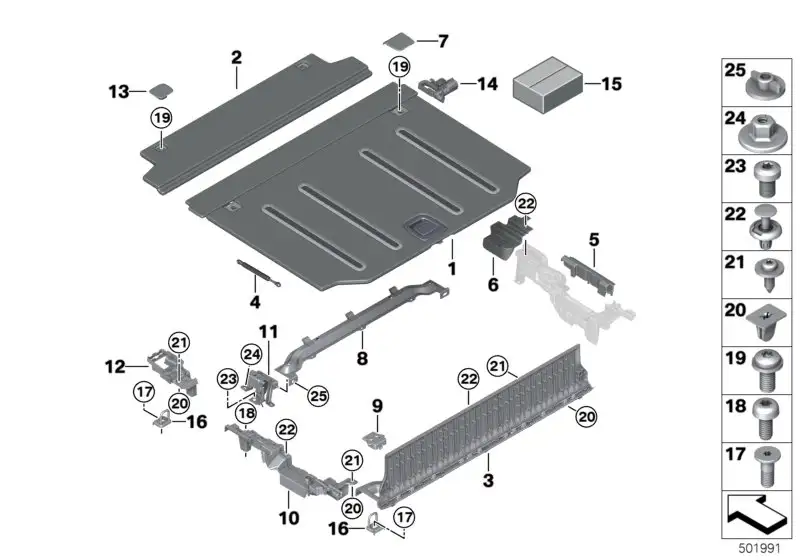 BMW Rep. Satz Klappe E-Rollo F95 G05 51479484526