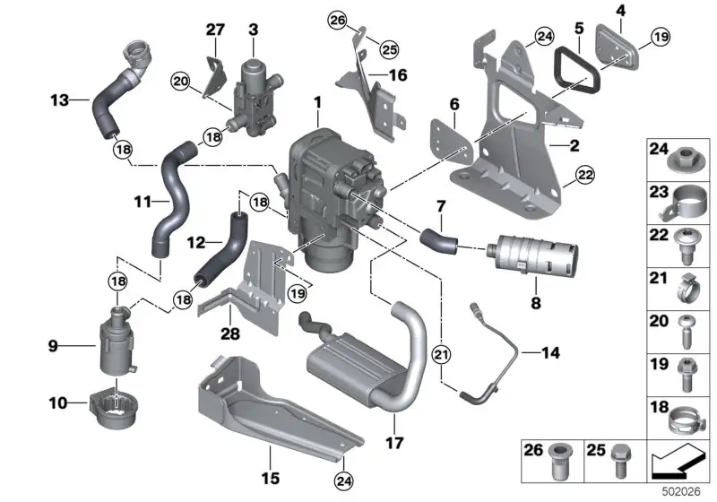 BMW Halter 64126835263 - Bildposition 27
