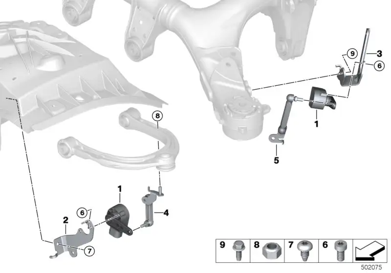 BMW Regelstange links vorn F95 F96 G05 G06 G07 37146879041 - Bild