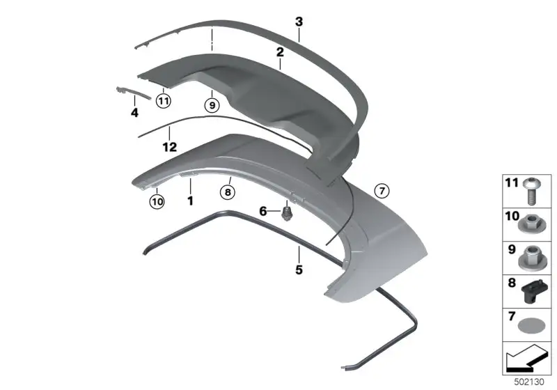 BMW Verdeckklappe 41009450026 - Bildposition 01