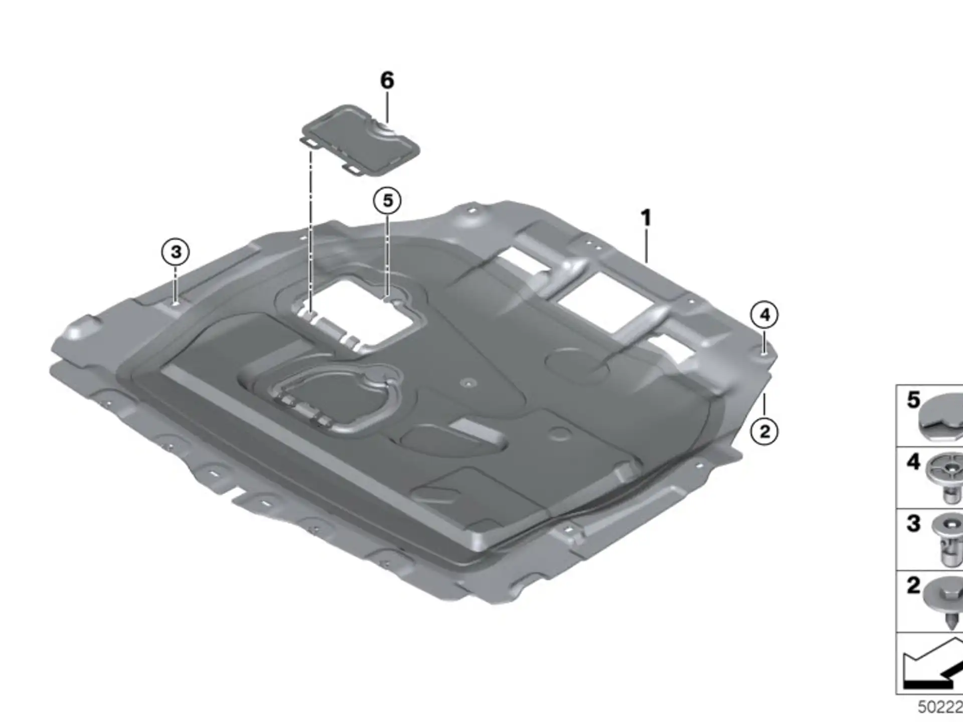 BMW Motorraumabschirmung F20 F44 F54 F60 51757402947
