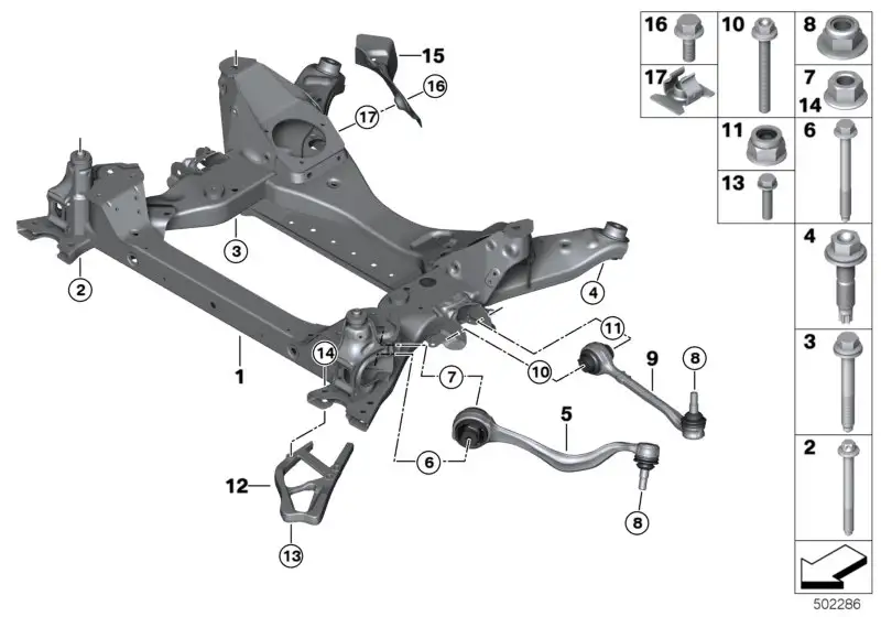 BMW Querlenker rechts G01 G02 31106870972