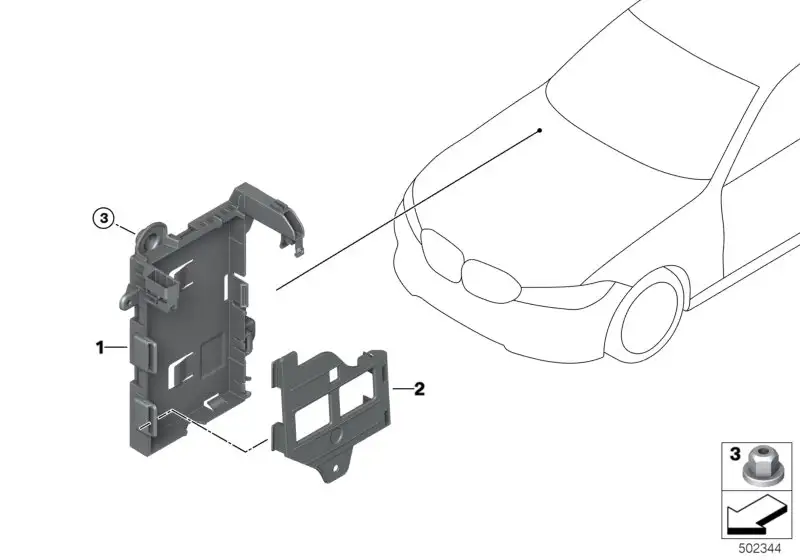 BMW Abdeckung BDC G20 G21 G28 G29 M40i 61359856129 - Bildposition
