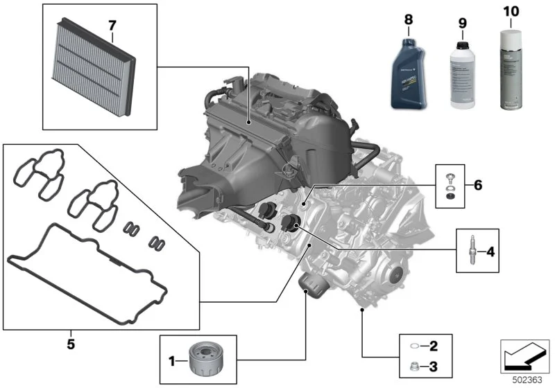 BMW Zündkerze K67 K69 12128396345