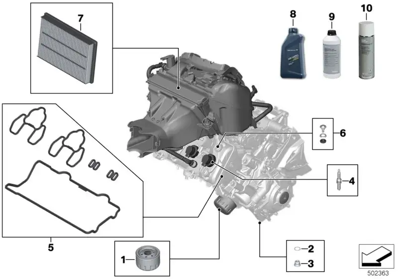 BMW Zündkerze K67 K69 12128396345