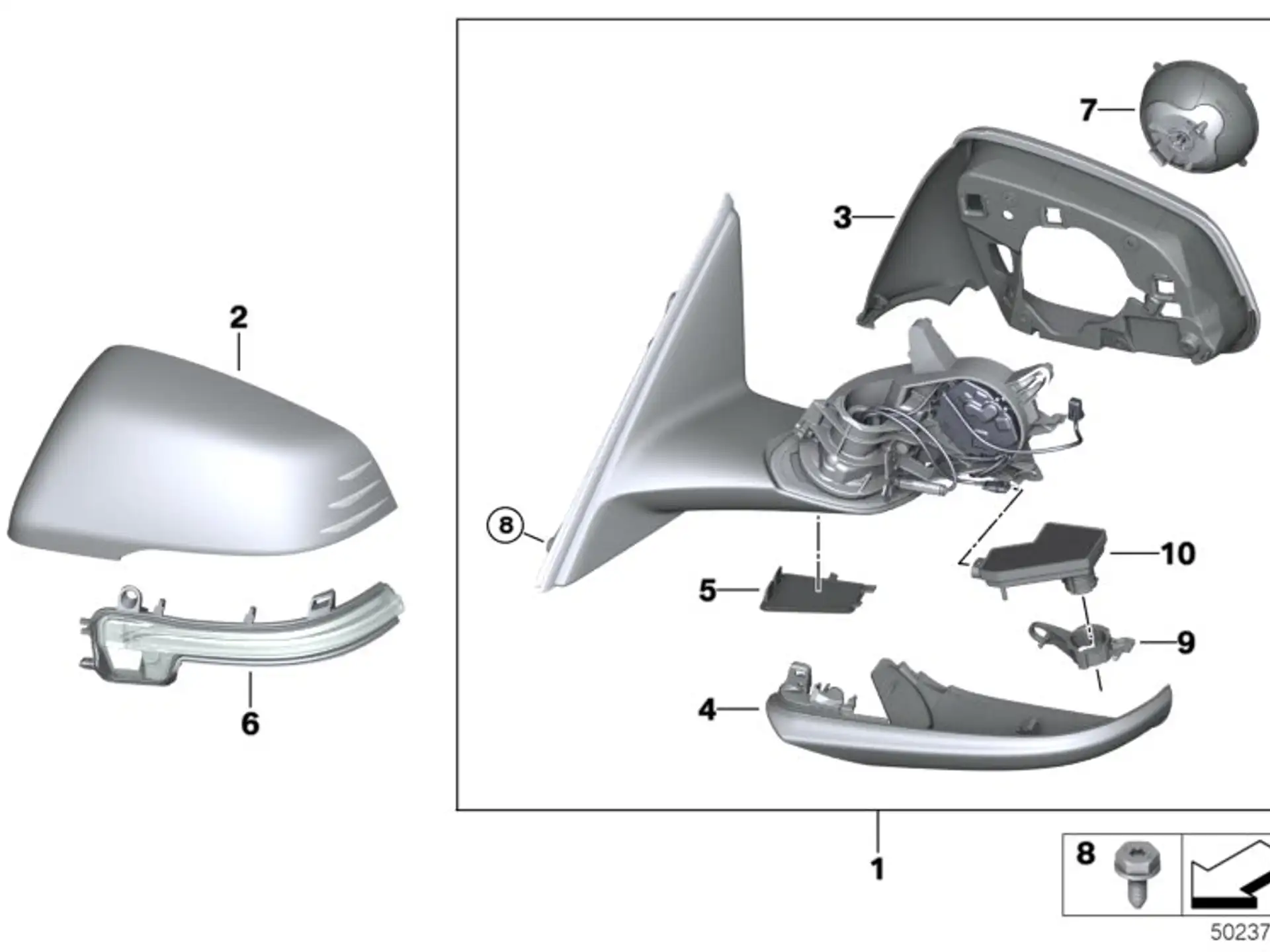 BMW Gehäuseunterteil rechts F20 F44 51169879140