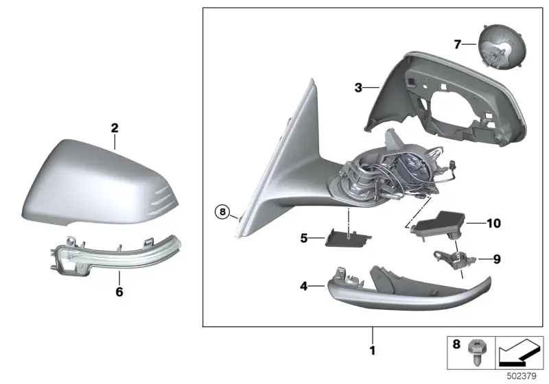 BMW Satz Halter Lichtmodul 51169883907 - Bildposition 09