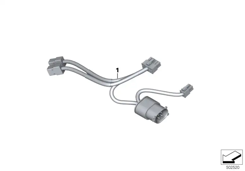 BMW Kabelbaum LED-Blitzkennleuchte K80 K81 61128544606
