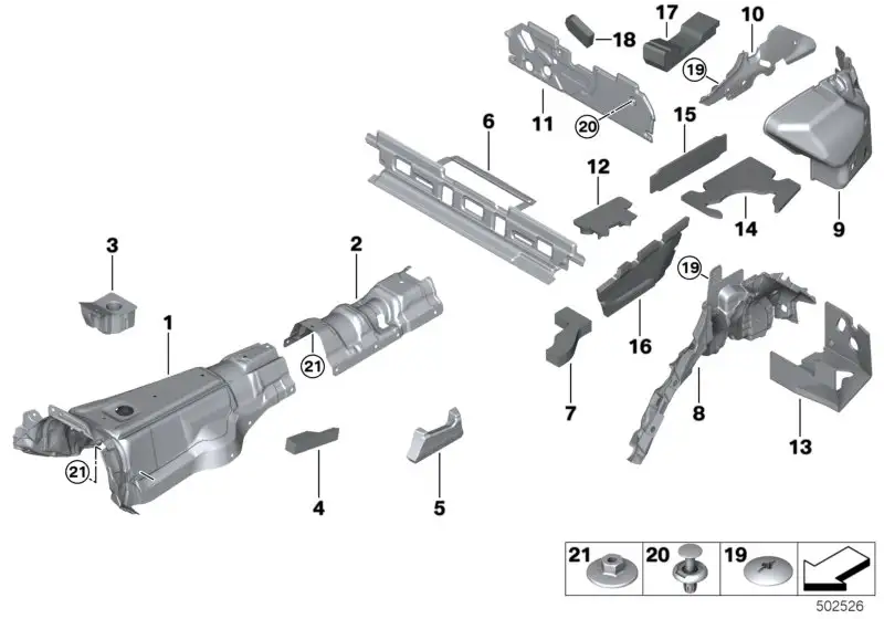 BMW Schallisolierung Kondenswasserablauf F95 F96 G05 G06 G07 5148