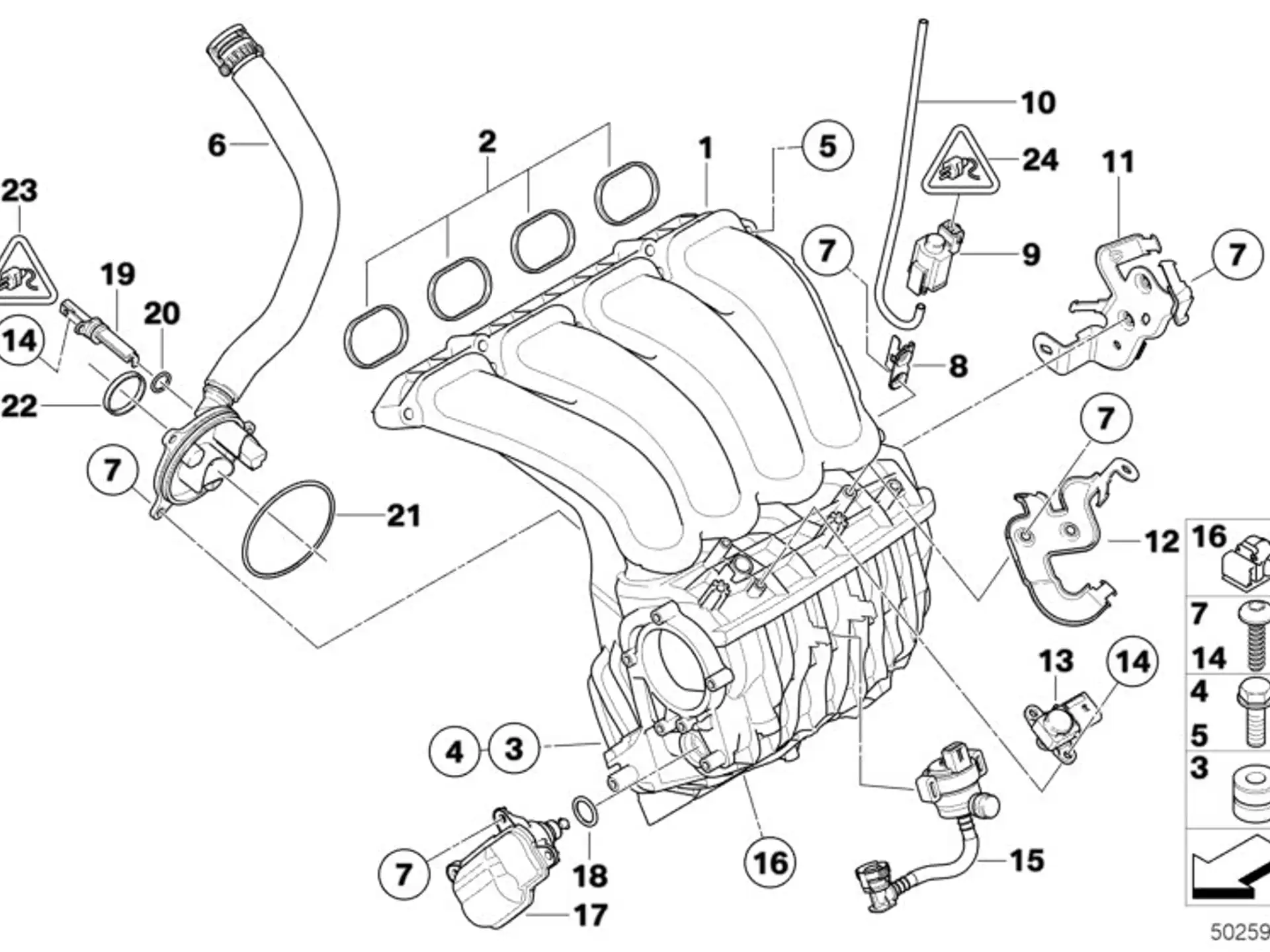 BMW Adapterplatte E60 E61 E81 E82 E87 E88 E90 E91 E92 E93 11617561386