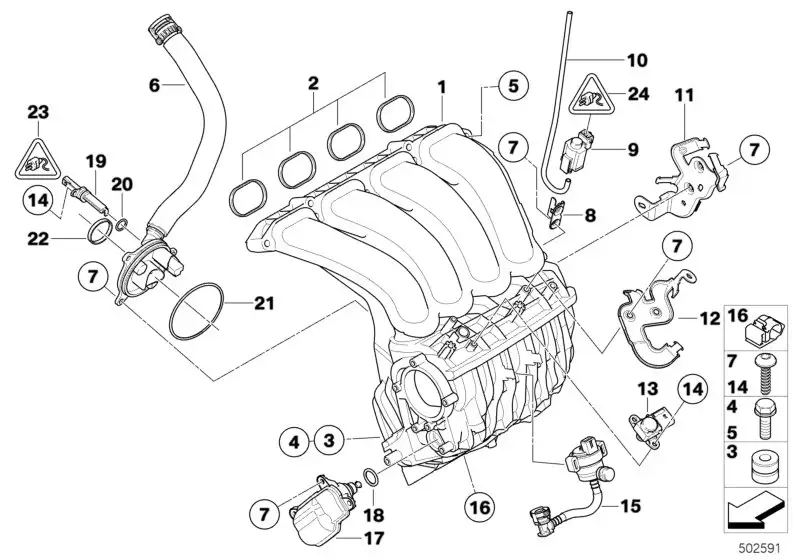 BMW Heizelement E60 E61 E63 E64 E81 E82 E87 E88 E90 E91 E92 E93 F