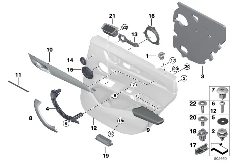 BMW Armauflage links F48 51427417519