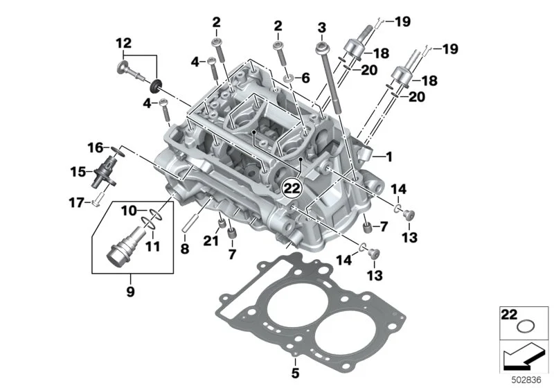 BMW Satz Kettenspanner K80 K81 K82 K83 K84 11008404491