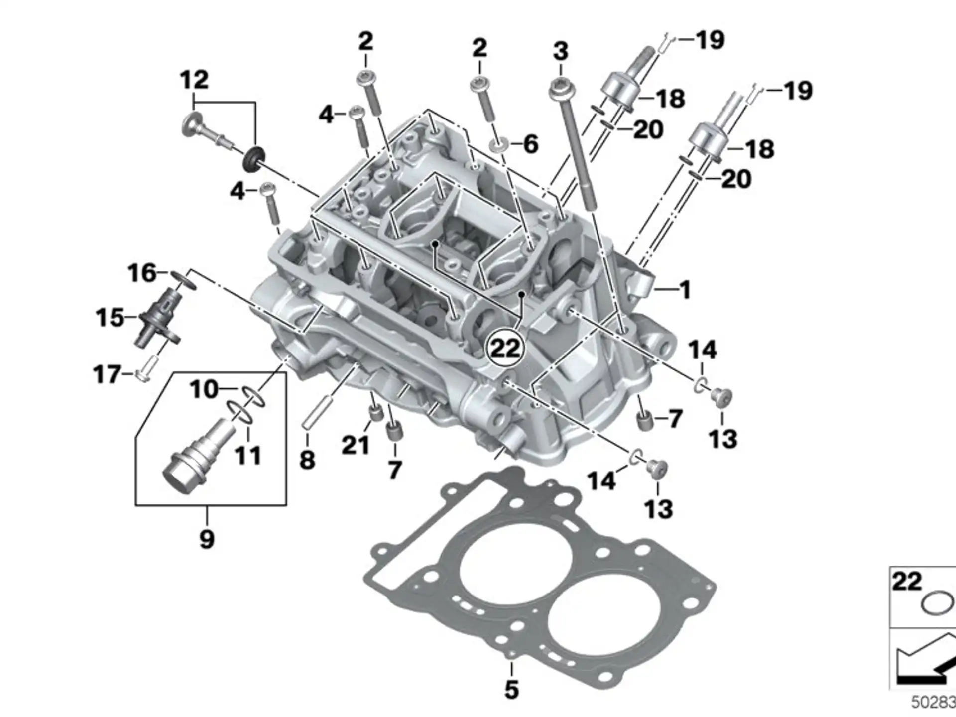 BMW Satz Kettenspanner K80 K81 K82 K83 K84 11008404491