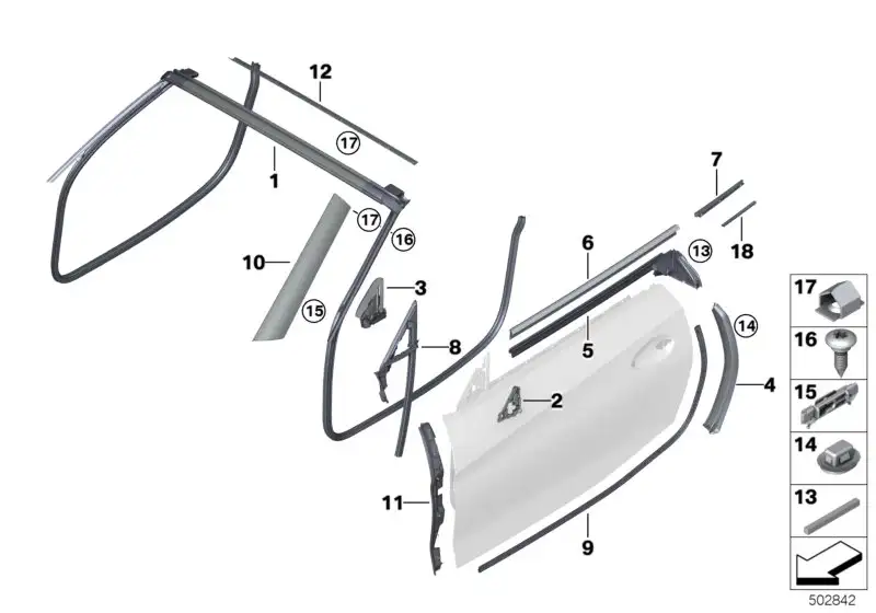 BMW Blende A-Säule rechts G29 M40i 51337429650