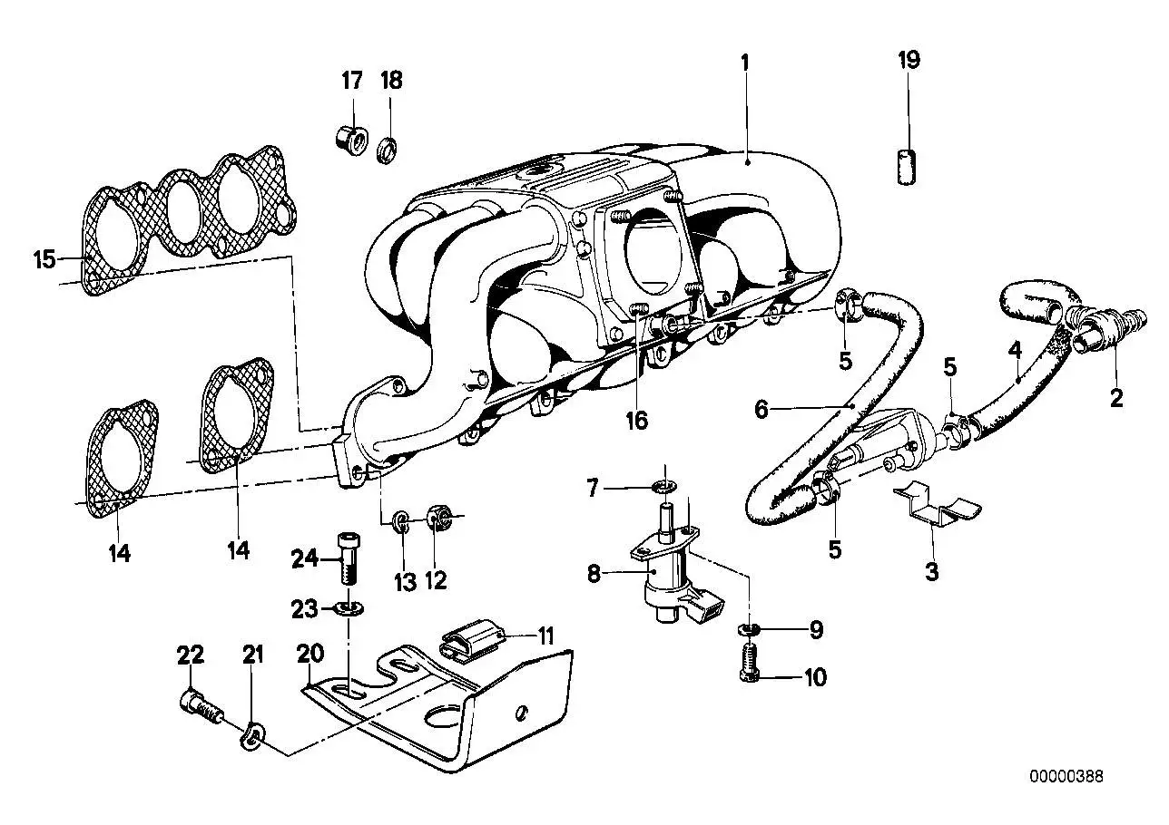 BMW Dichtung asbestfrei E12 E21 E28 E30 11611730743 - Bildpositio