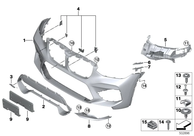 BMW Abdeckung Abschleppöse vorne F97 F98 51118082477