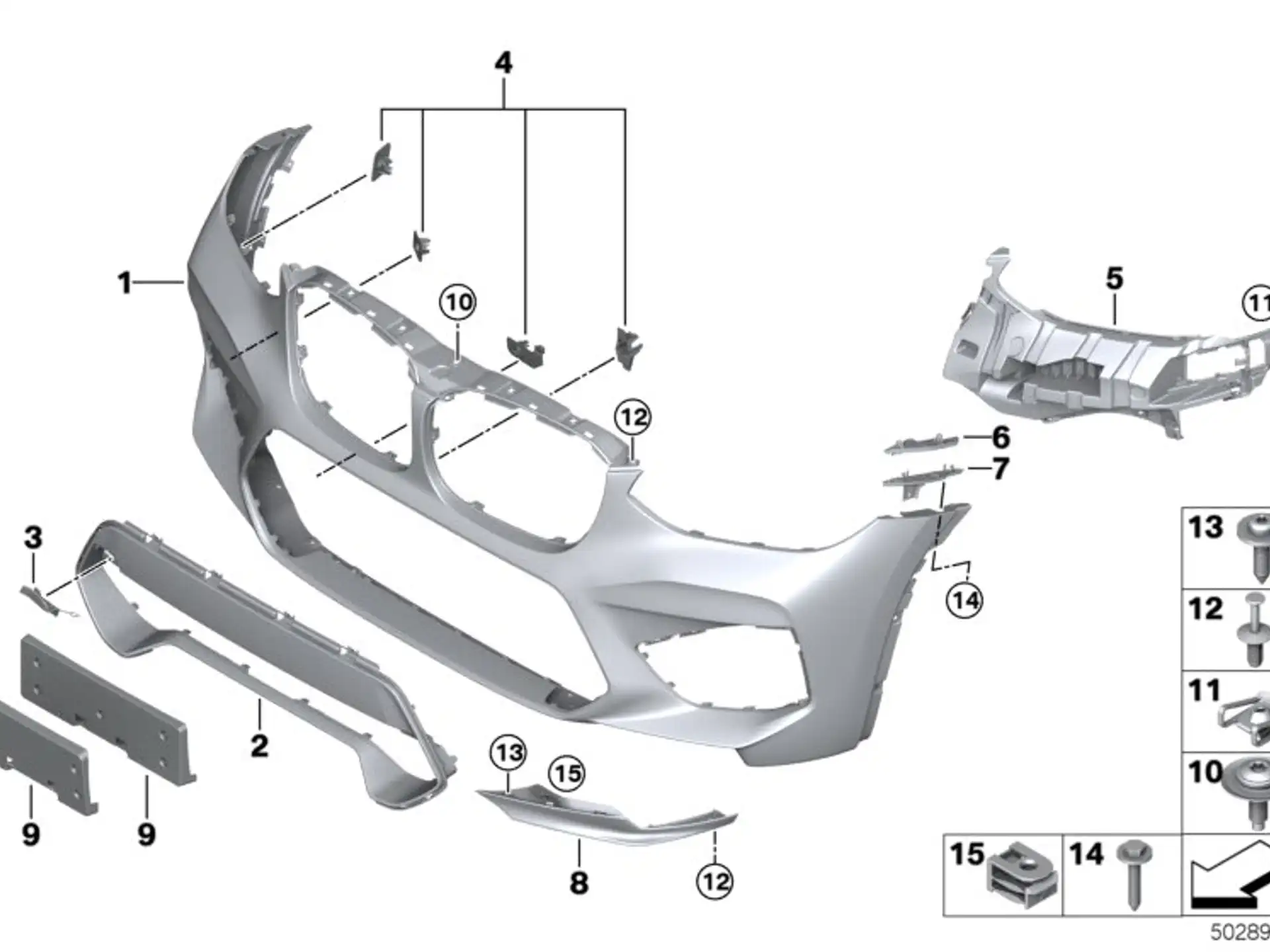 BMW Abdeckung Abschleppöse vorne F97 F98 51118082477