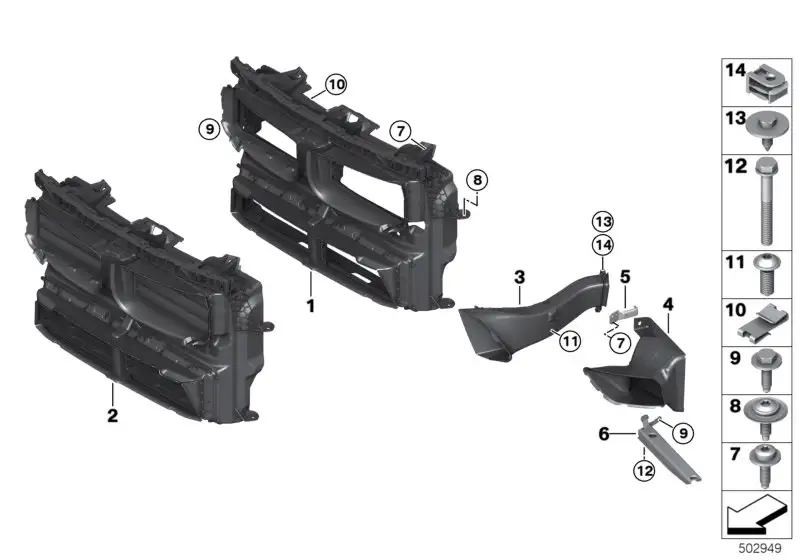 BMW Luftführung Bremse rechts F48 51748493434