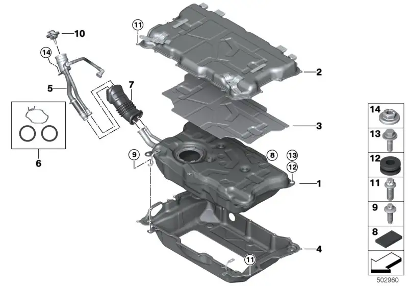 BMW Tülle G01 16119425961