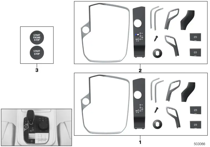BMW Rep.-Satz Blenden Schalter Start-Stop F20 F44 G05 G06 G07 G14