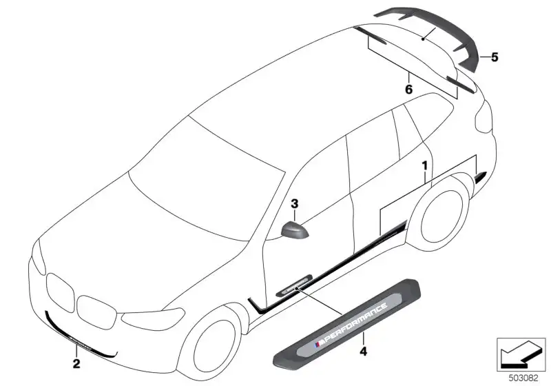 BMW Staulippe vorn 51118090920