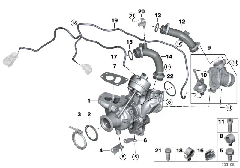 BMW Bypassklappe 11658587518