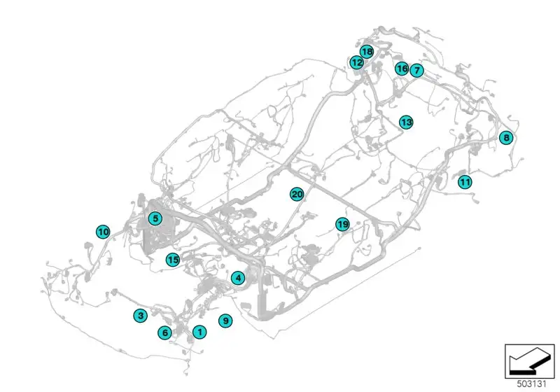 BMW Buchsengehäuse F39 F20 G11 G12 G14 G15 G20 G29 M40i 611383771