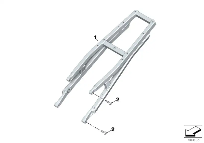 BMW Heckrahmen K69 46518405305 - Bildposition 01