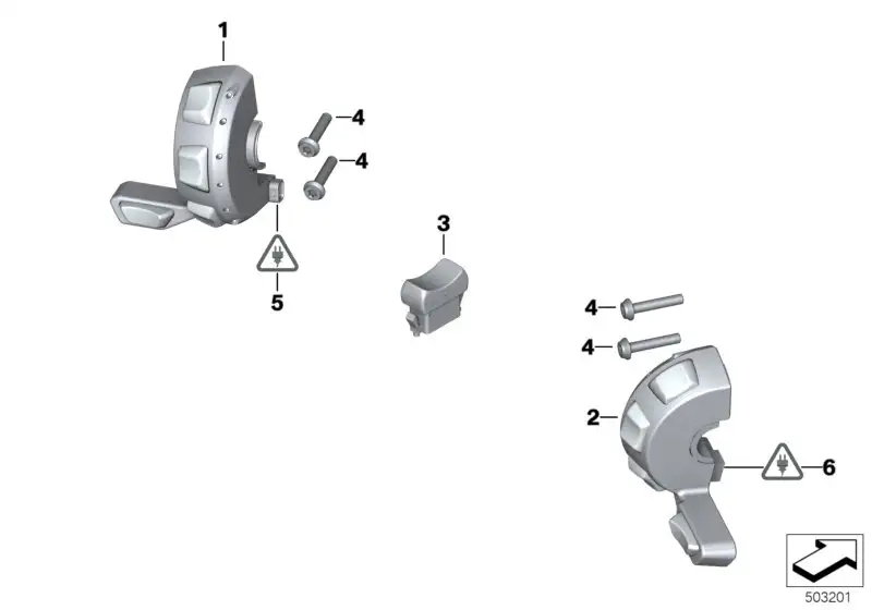 BMW Zusatzschalter links K52 61318414995