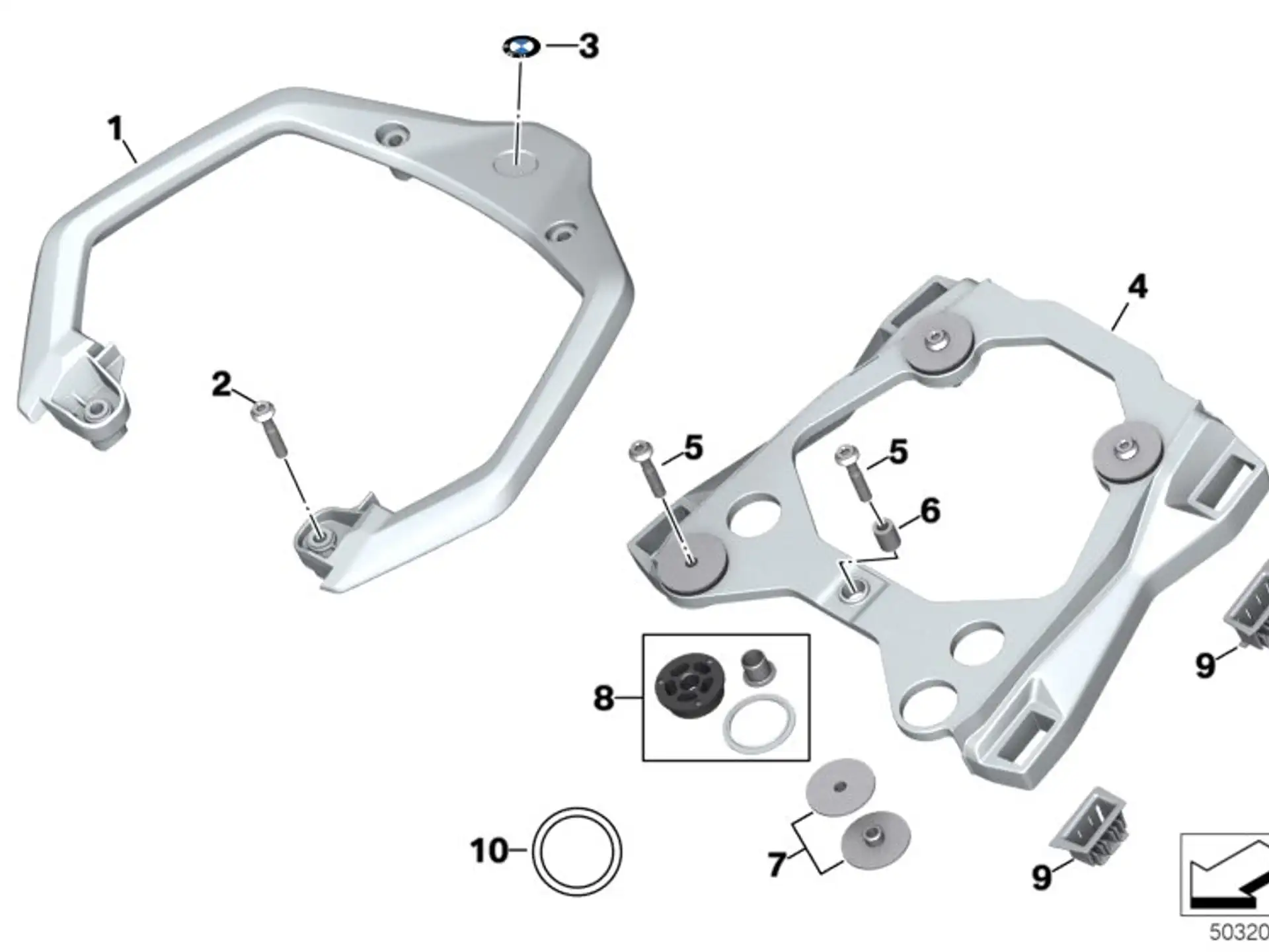 BMW Haltegriff K69 46638392379