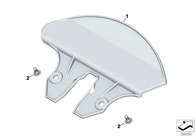 BMW Gabelabschottung K69 46638394015 - Bildposition 01