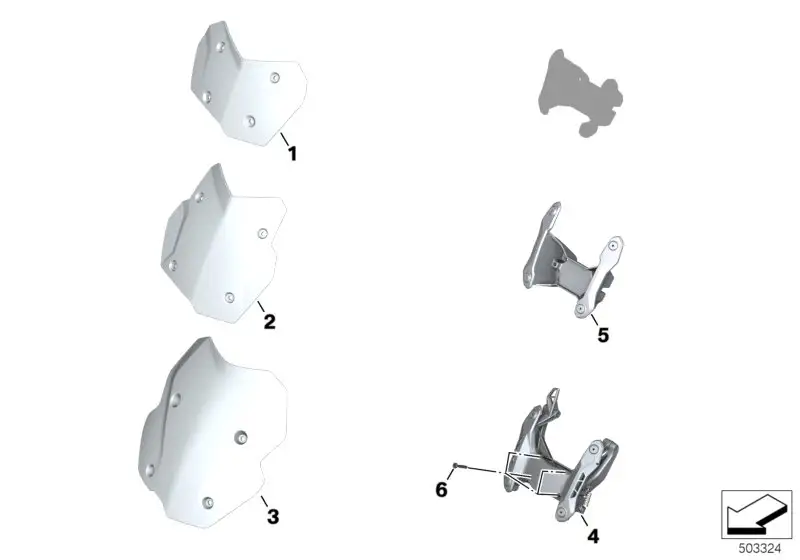 BMW Windschild groß klar K80 K82 77339444326