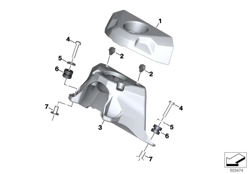 BMW Befestigungsklammer K08 K09 K34 K48 K50 K61 K69 K80 K81 K82 K