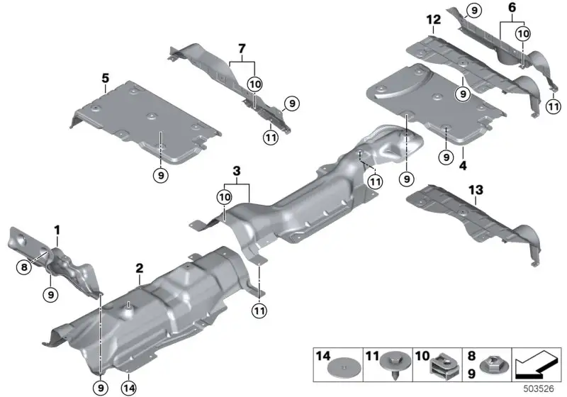 BMW Wärmeisolierung Tank F56 F57 51487290779 - Bildposition 03