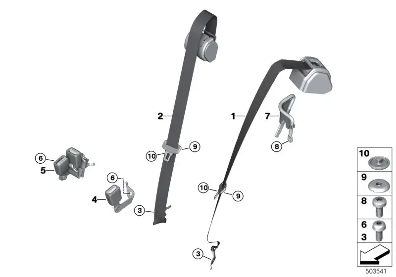 BMW Flachkopfschraube G21 K18 F54 F55 F56 F57 F60 07119907270