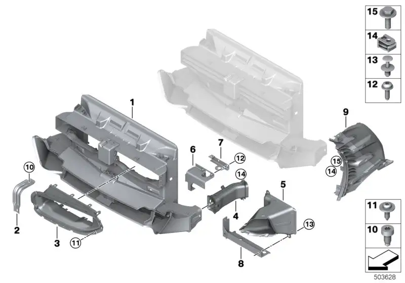 BMW Luftführung oben links G29 M40i 51747956603