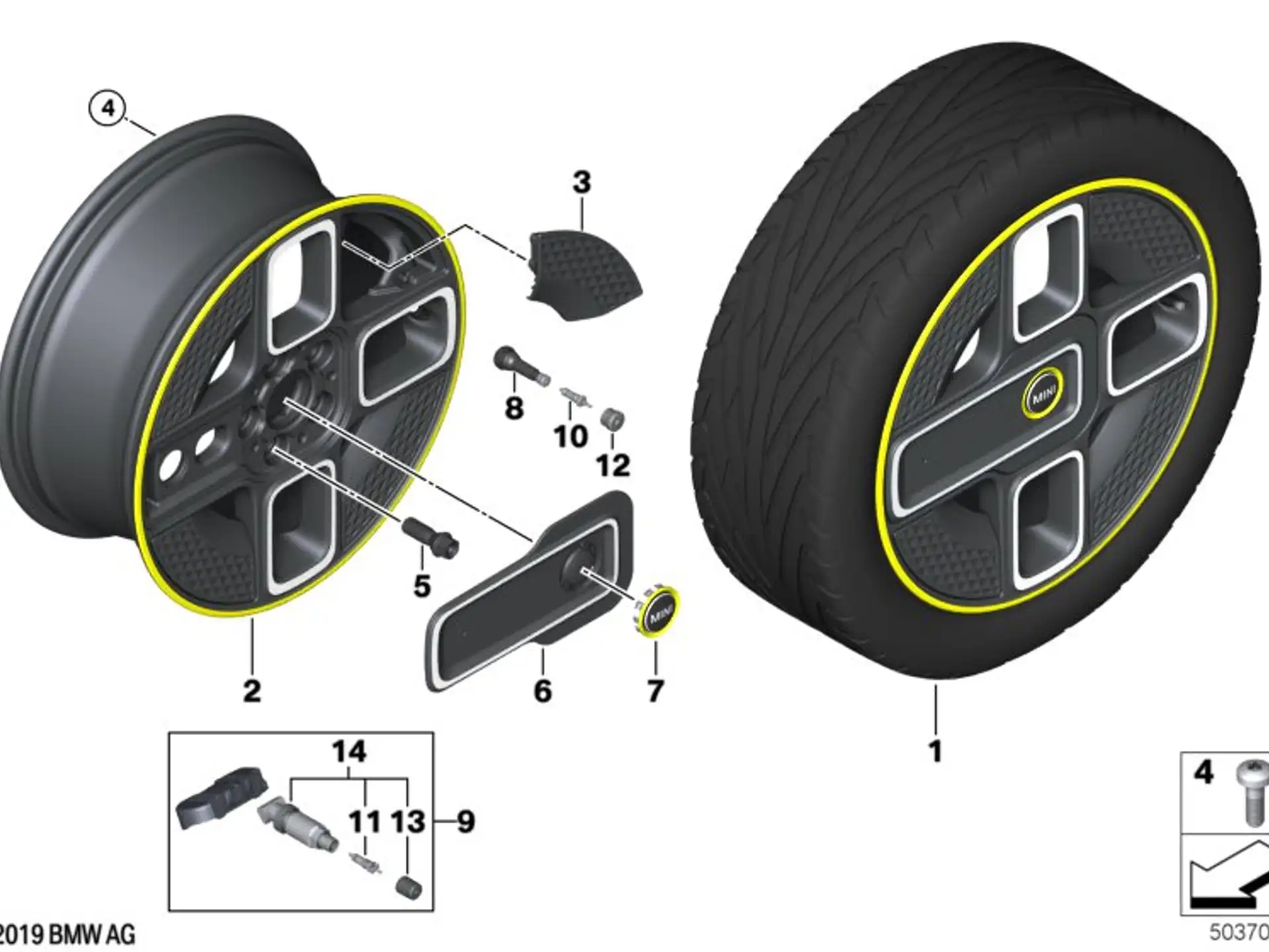 MINI Mittelabdeckung F56 BEV