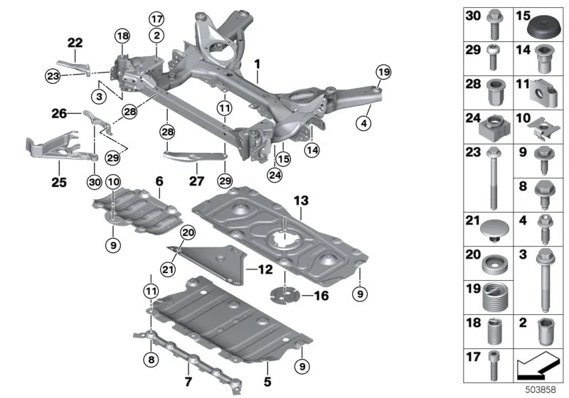 BMW Kombischraube ASA G20 G21 G28 07146885805